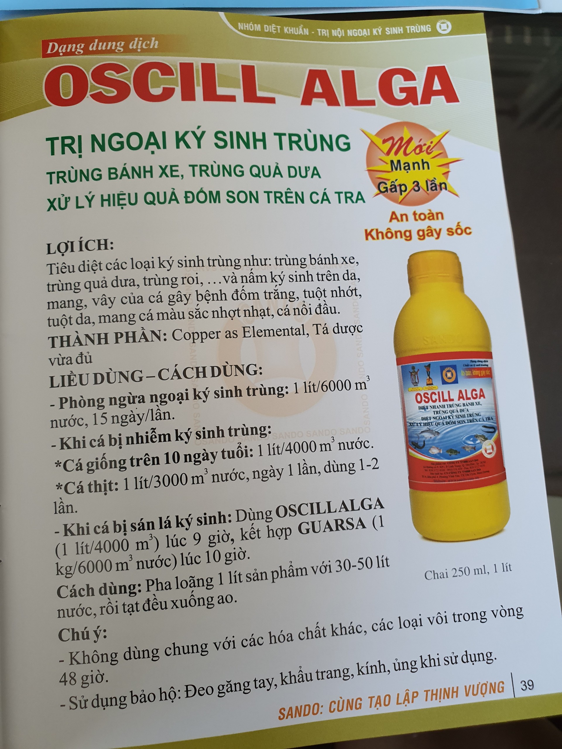 OSCILL ALGA - T.rị ng.oại k.ý si.nh t.rùng