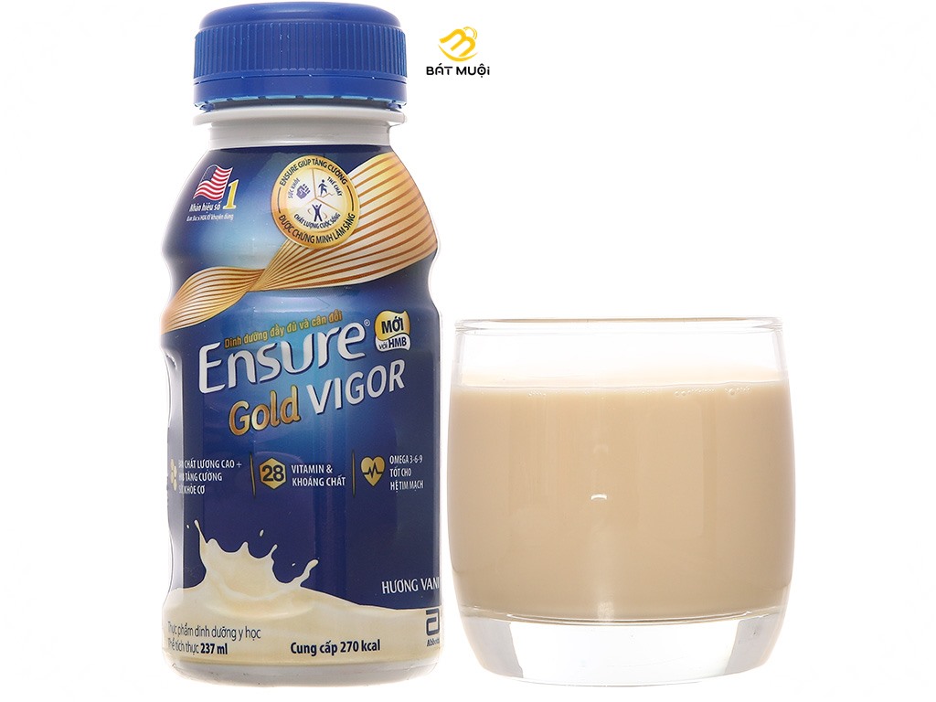 Sữa bột pha sẵn Ensure vani chai 237ml - CTY BÁT MUỘI