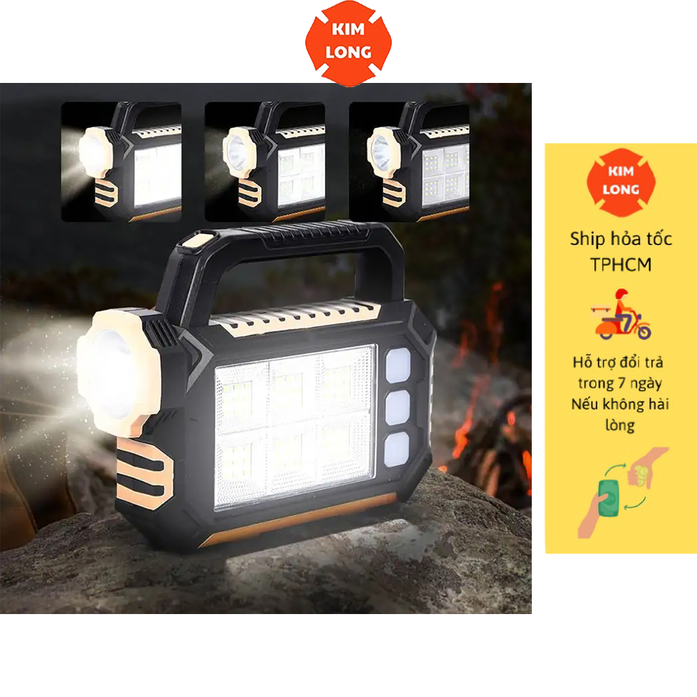 2205 solar LED flashlight near-road multifunctional camping hiking emergency station safety Travel