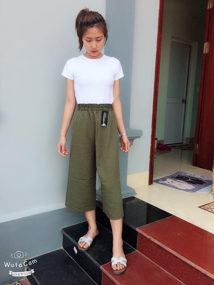 QUẦN CULOTTES ỐNG RỘNG VẢI ĐŨI CAO CẤP