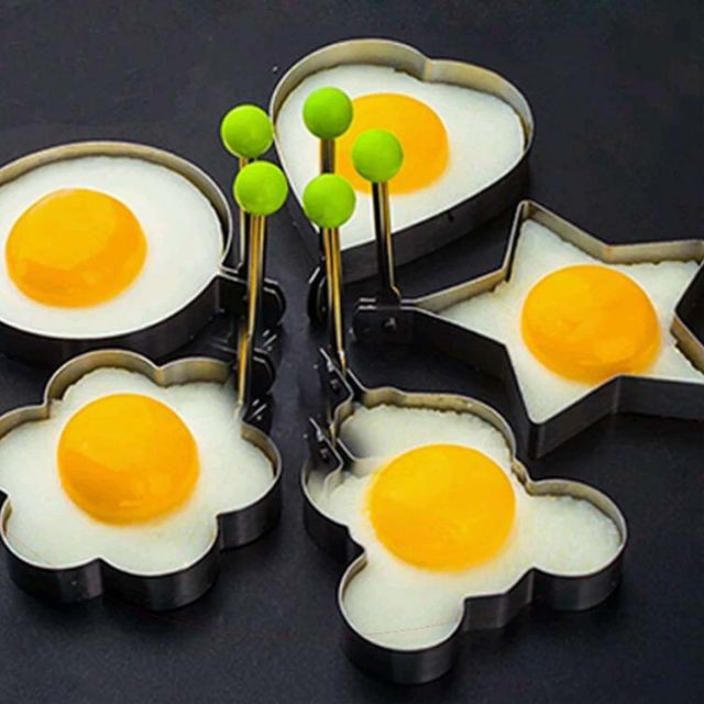Bộ khuôn chiên trứng inox nhiều hình