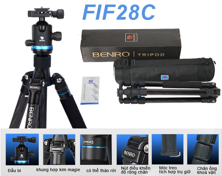[Trả góp 0%]Chân máy ảnh Benro FIF28CIB2