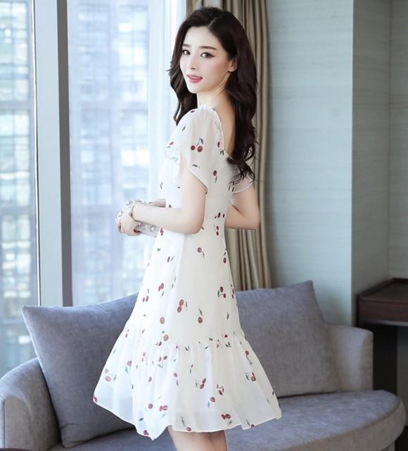 [HCM]Đầm cherry đỏ form dài (kèm hình thật)
