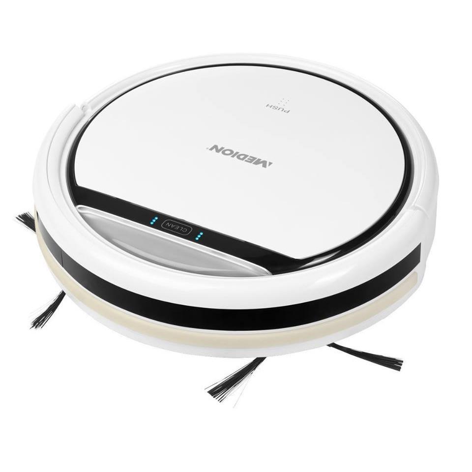 (Hàng Đức) Robot hút bụi Medion kèm lau 18501 trắng