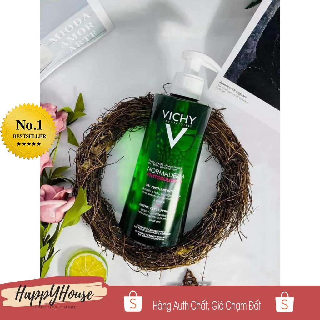 Sữa rửa mặt Vichy Nomaderm dành cho da dầu mụn 400ml