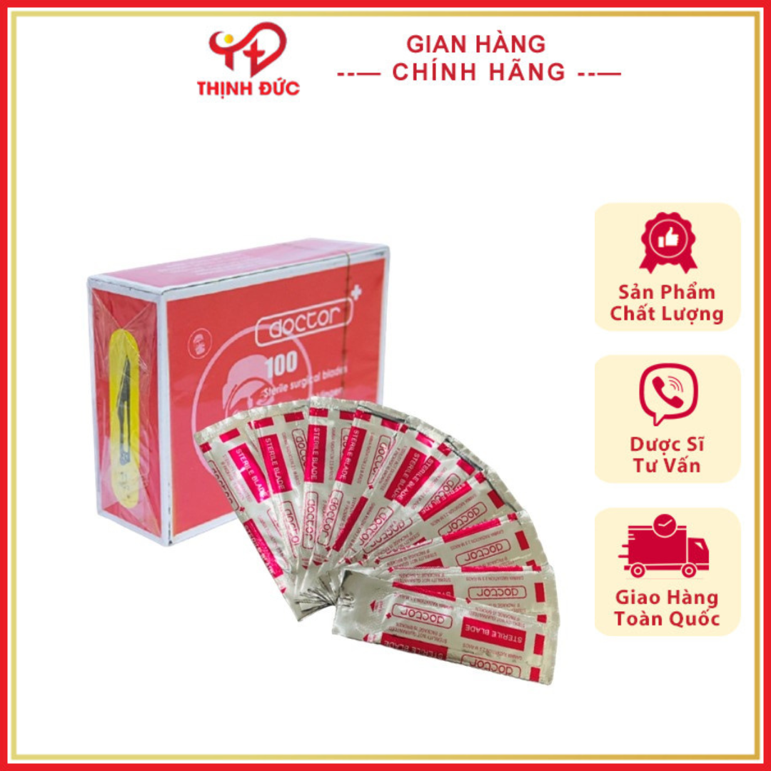 Lưỡi dao mổ doctor số 11 lưỡi thẳng, bản nhỏ, đầu mũi nhọn -sttd