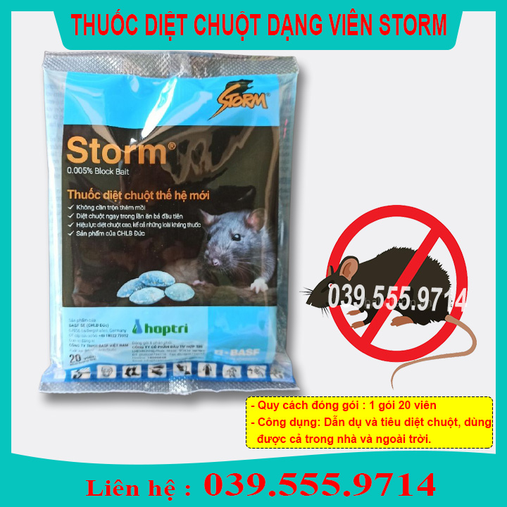 Bả chuột sinh học dạng viên kẹo gói 20 vên - Hiệu quả ngay sau khi sử dụng