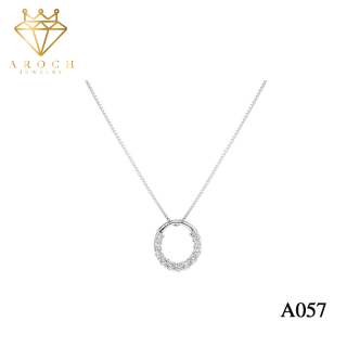 Dây chuyền bạc Ý s925 thương hiệu AROCH Jewelry mô phỏng biển xanh D1350 thumbnail
