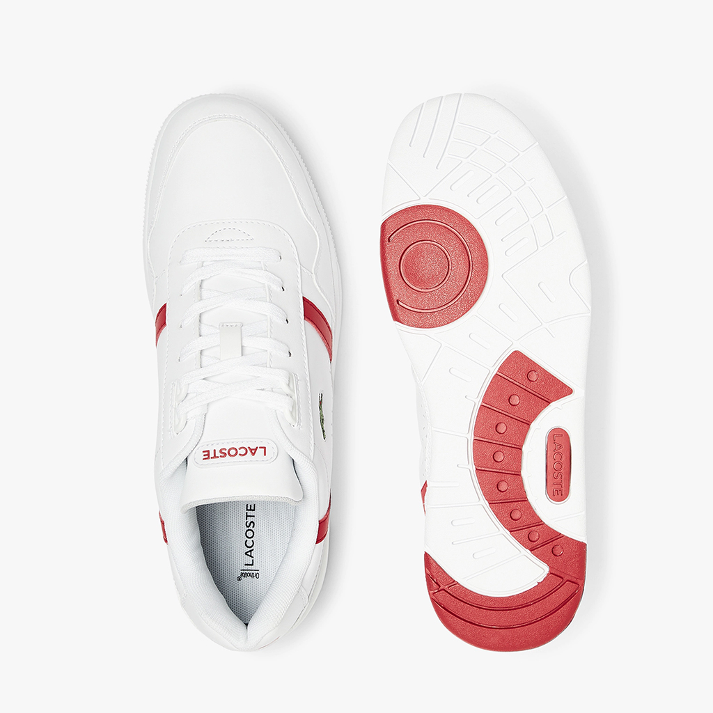 [FreeshipMAX] Giày Lacoste T-Clip 0721 – Trắng/Đỏ