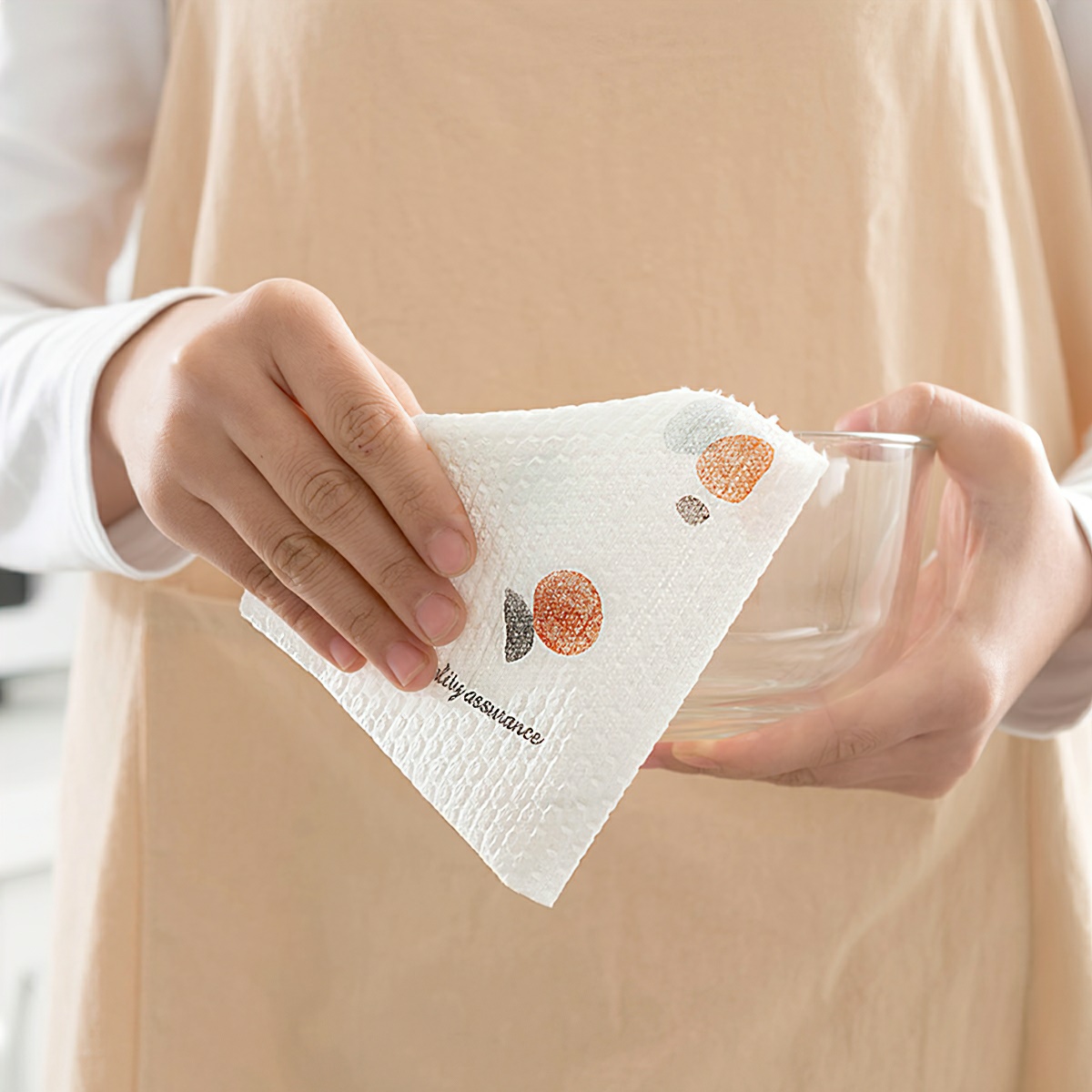 Roll of Disposable Oil-Absorbent Multi-Purpose Dish Tissue