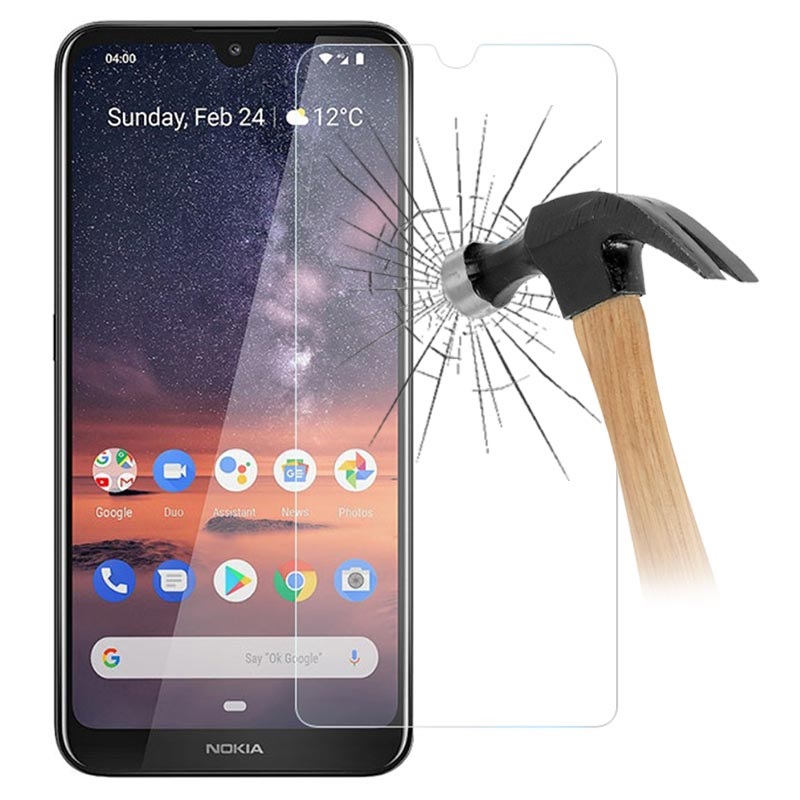 Kính cường lực trong suốt Nokia 3.2 (Kèm miếng lau)