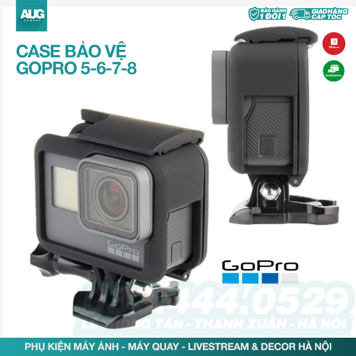 Khung nhựa bảo vệ cho gopro 5,6,7 - aug camera & decor hà nội