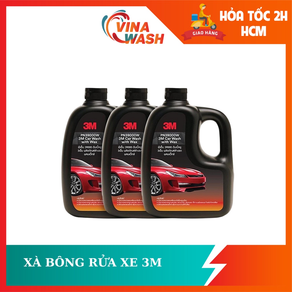 Xà bông rửa xe 3M 1L (Mẫu mới)