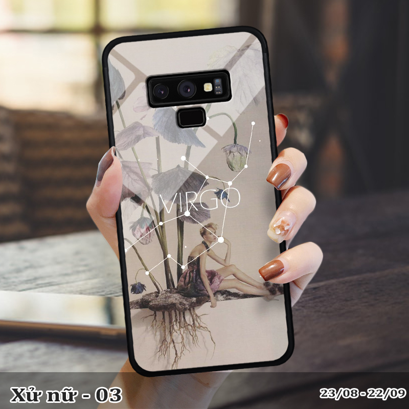 Ốp kính SAMSUNG NOTE 9 in cung hoàng đạo