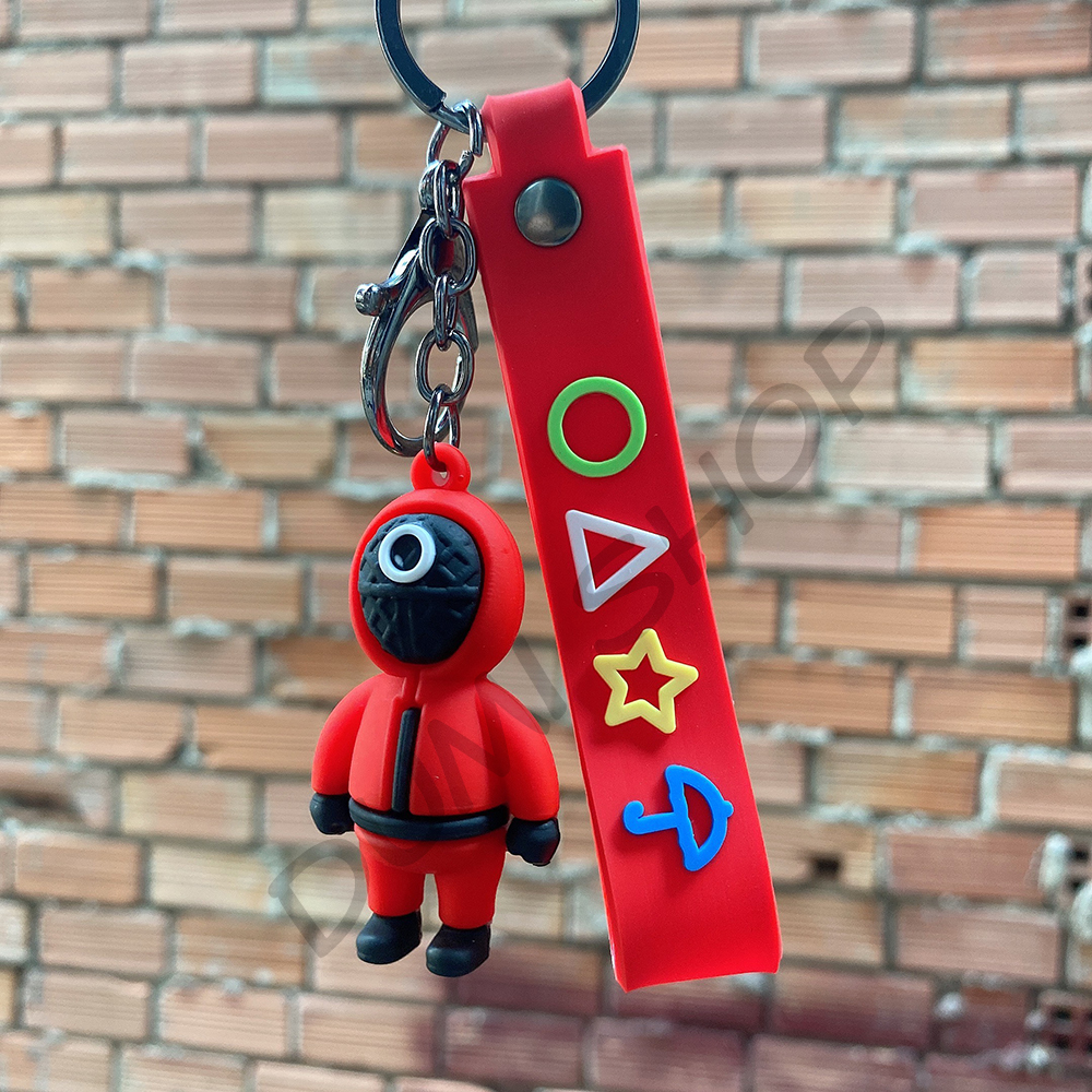 Móc khóa squid game hot trend họa tiết hoạt hình độc đáo - dumi shop