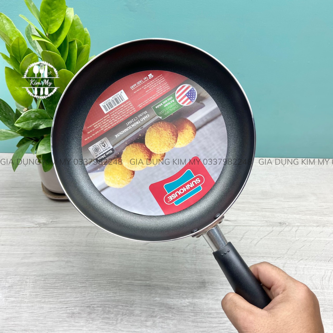 CHẢO TRƠN CHỐNG DÍNH SUNHOUSE CT24MT