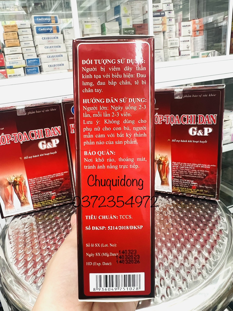 [HCM]Khớp toạ chi đan hộp 30viên
