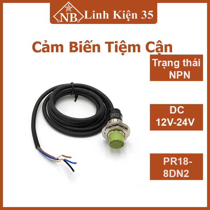 Cảm biến tiệm cận pr18-8dn2 autonics dòng pr series điện áp 12-24vdc