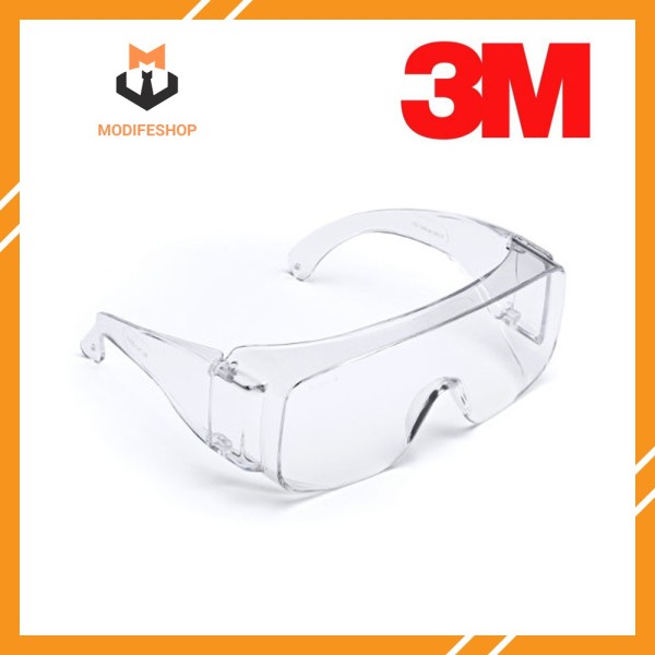 Giá bán [HCM]Kính bảo hộ chống hóa chất 3M Tour-Guard V Mắt kính chống bụi chống tia UV chống đọng sương đeo được cùng kính cận TGV01-100