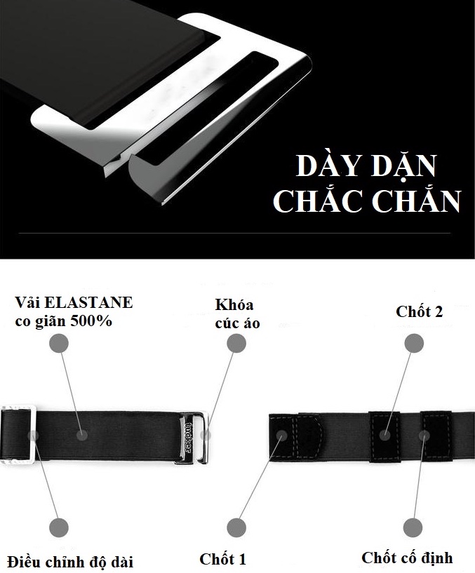 Đai giữ nếp áo sơ mi