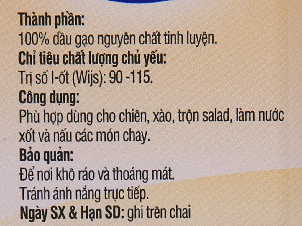 Dầu gạo Simply chai 1 lít