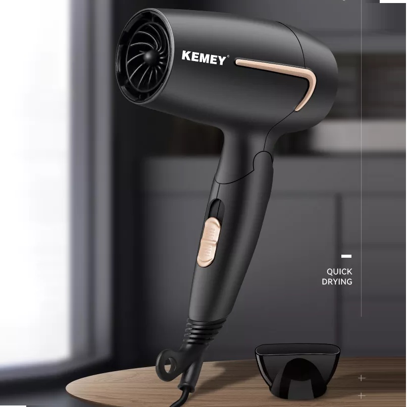 Máy Sấy Tóc Gấp Gọn 3 Tốc Độ Sấy Kemey KM 6834