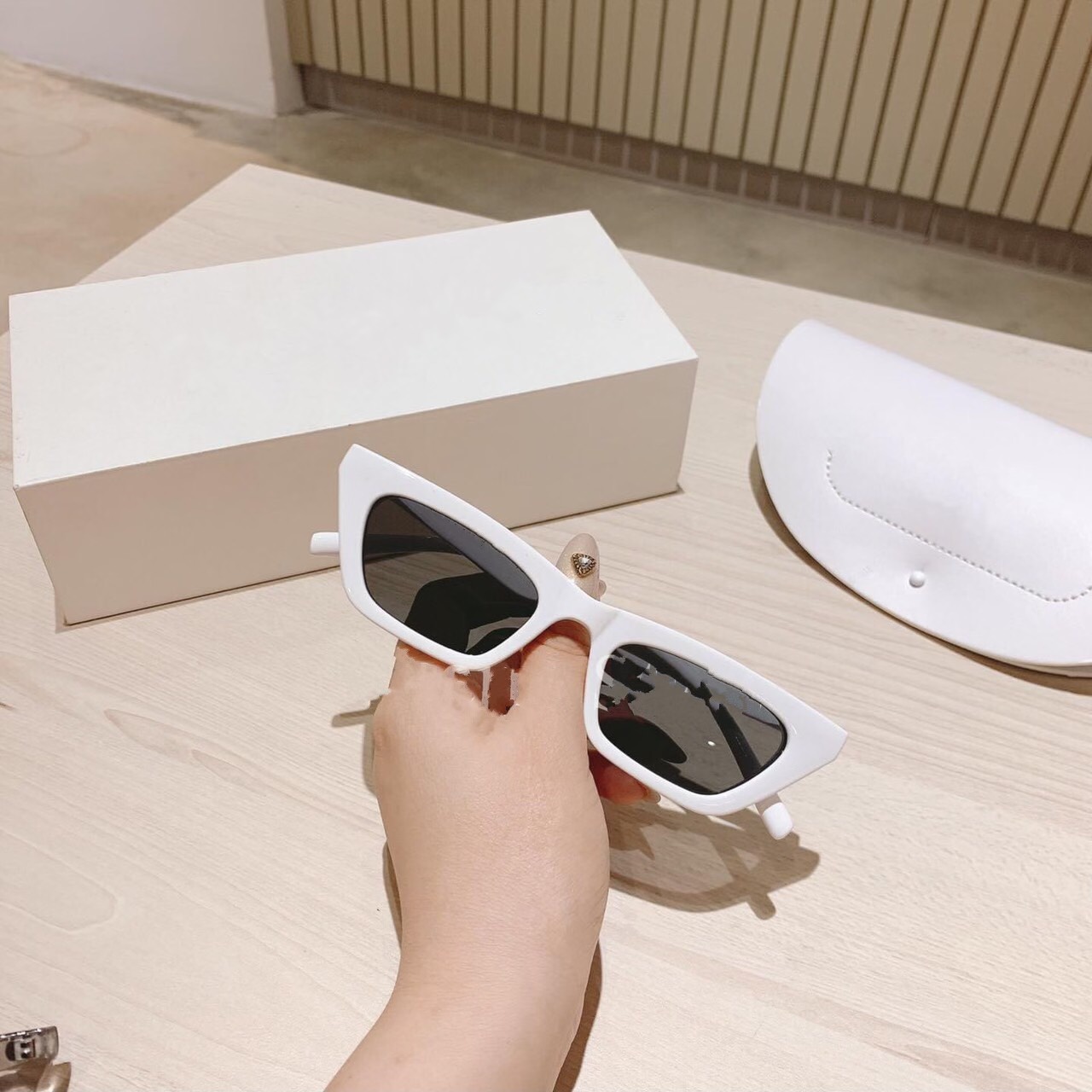 Mắt Kính Mát Form Xêch Mắt Mèo 538 Thời Trang Cool Ngầu