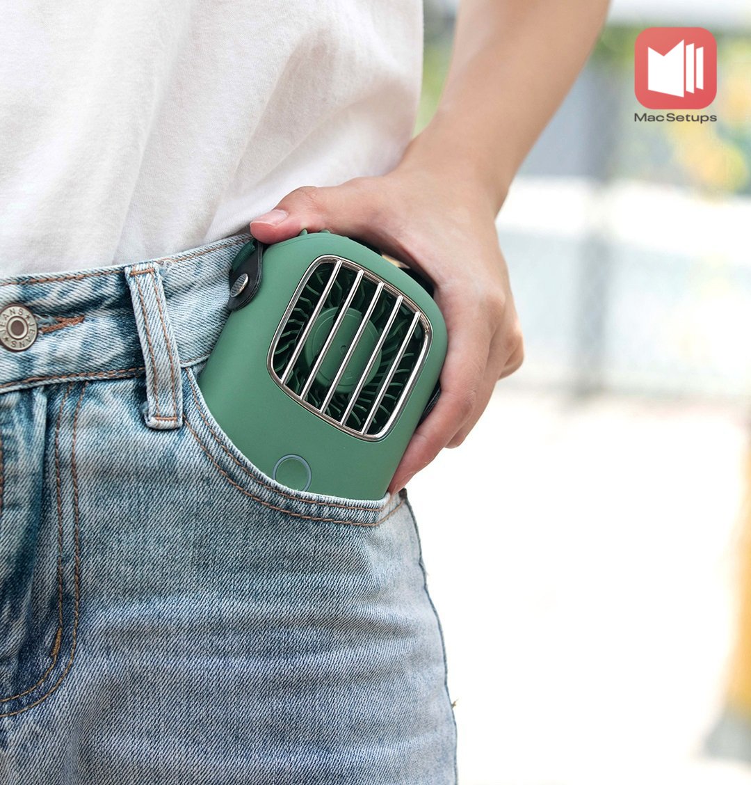 QUẠT MINI CÓ DÂY ĐEO TIỆN LỢI