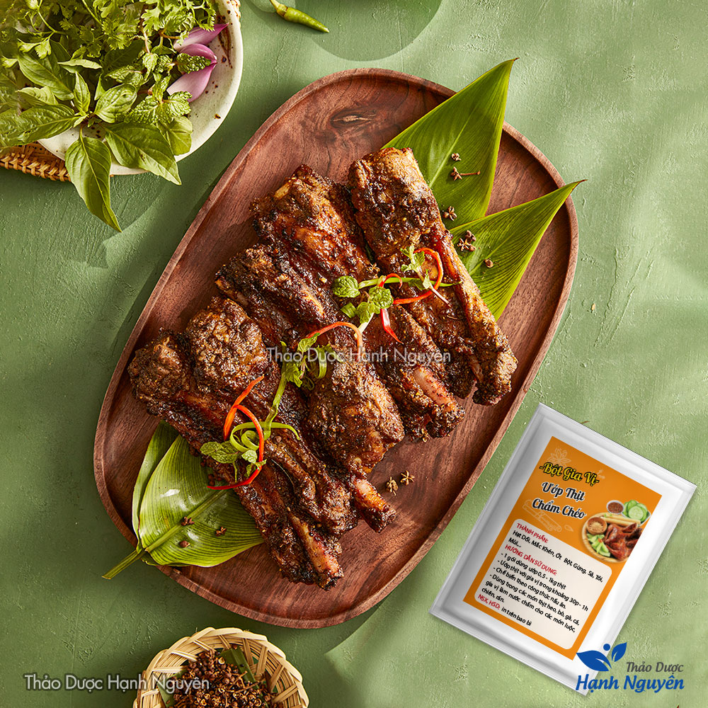 Bột  gia vị ướp thịt chẩm chéo (Hương thơm chuẩn vị Tây Bắc) - Thảo Dược Hạnh Nguyên