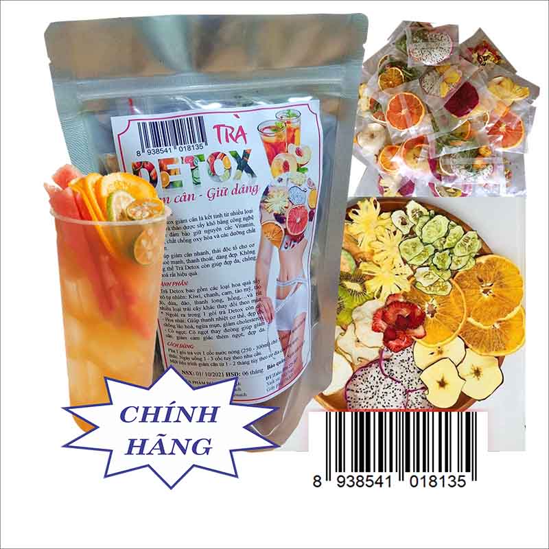 Set 20 gói Trà Detox Hoa Quả Sấy (giảm cân, đẹp da, thanh lọc cơ thể)