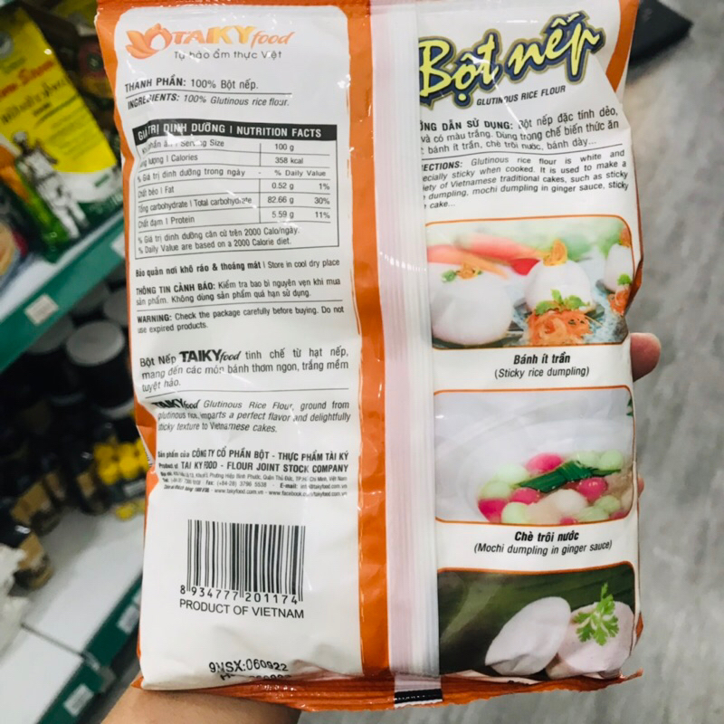 Bột nếp/ Bột Gạo / Bột Năng Taiky gói 400g