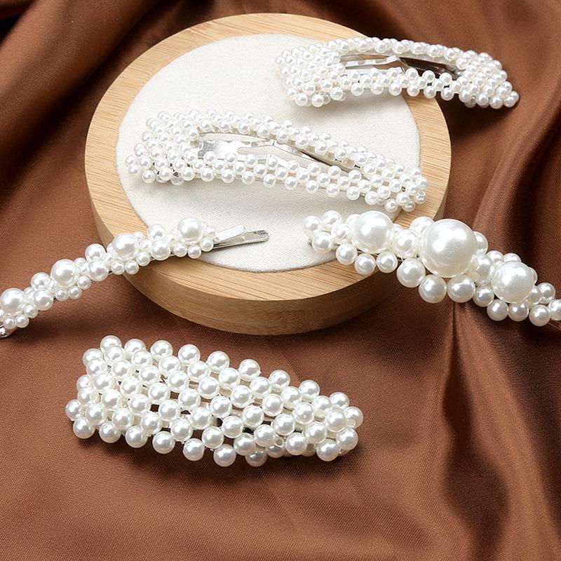 Set 5 kẹp tóc ngọc trai hot hit