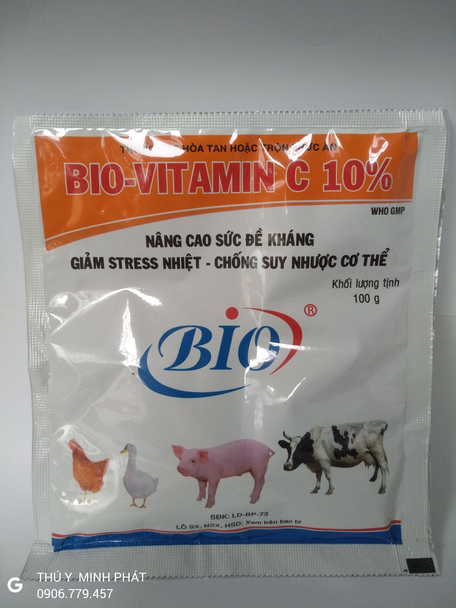 Bio Vitamin C 10% gói 100gr