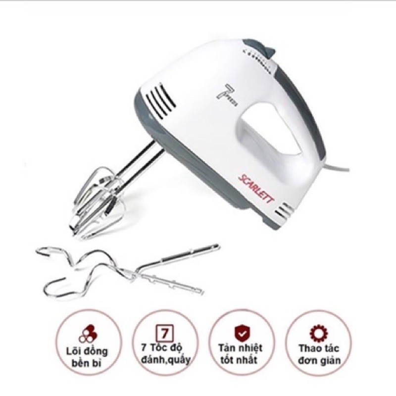 Máy Đánh Trứng Scarlett 7 Cấp Độ- 180W