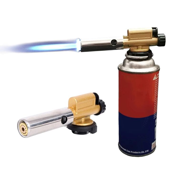 Đèn khò gas cầm tay ống đồng đánh lửa tự động cực nhạy,điều chỉnh nhiệt độ cao an toàn,lửa mạnh - Đầu khò gas công nghiệp khè lửa đốt than, nấu ăn