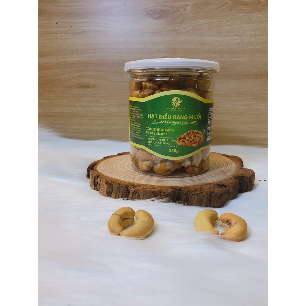 [HCM]Hạt điều tách vỏ rang muối bịch - 500g