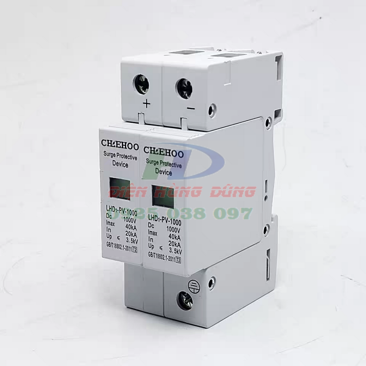 Chống sét DC 1000V 40kA, chống sét 1000VDC 40kA,  Chống sét DC 1000V 20kA, chống sét 1000VDC 20kA- LT1-40 1000VDC bảo vệ hệ thống điện năng lượng mặt trời, hệ thống Solar áp mái