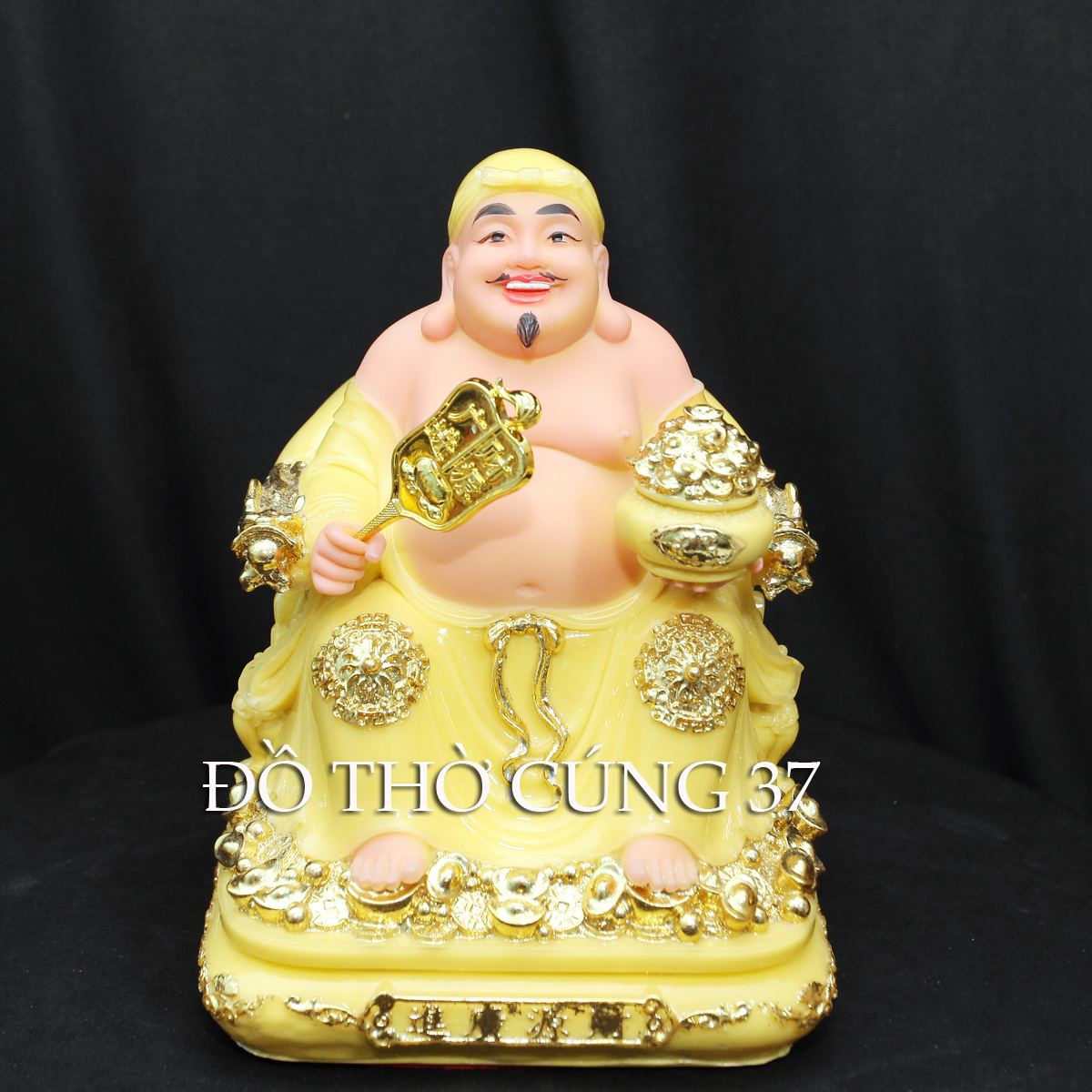 [ CAO 20 CM ] THẦN TÀI THỔ ĐỊA MÀU VÀNG [COMPOSITE + BỘT ĐÁ  ]