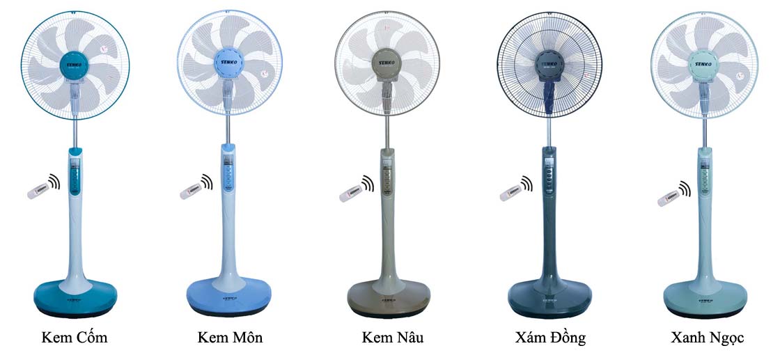 Quạt đứng điều khiển từ xa SenKo DR1608 (GIAO MÀU NGẪU NHIÊN)