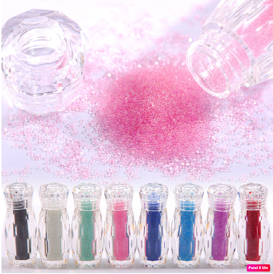 Đá Rắc Bi Thuỷ Tinh Trang Trí Móng - Phủ Móng Nails Siêu Sáng