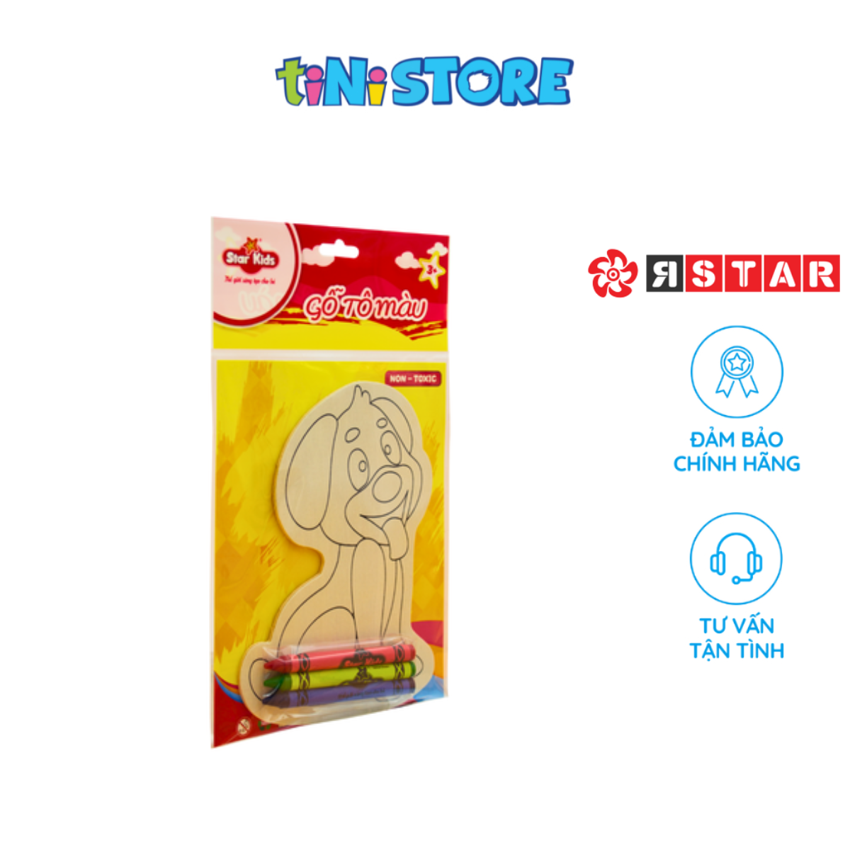 Đồ chơi gỗ tô màu Cún con 108132005