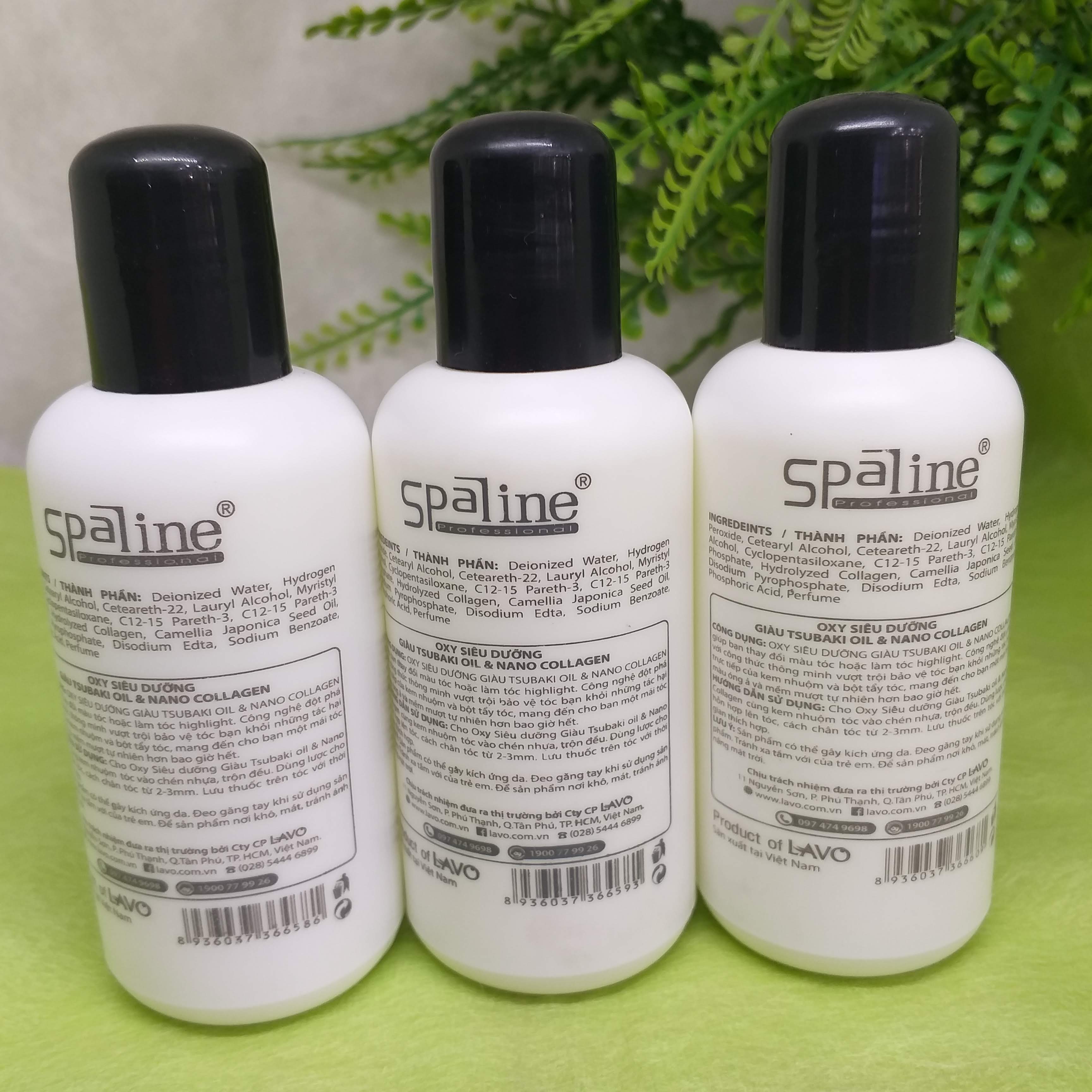 Oxygen powered hair dye spaline 100ml ( 6%, 9%, 12%)
