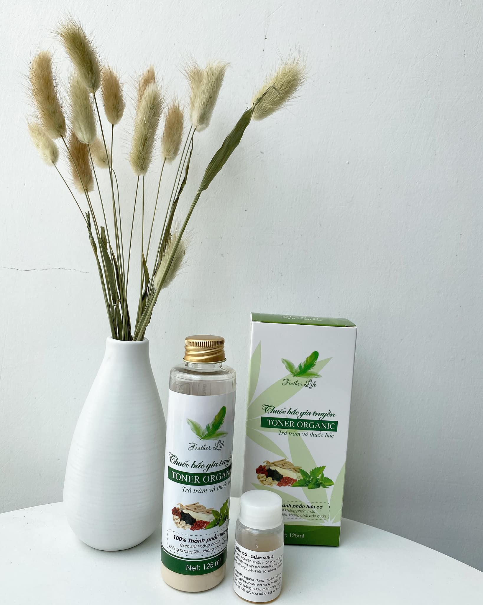 Combo 3 Chai thuoc bac tái tạo da hết mặt mụn lưng 2024 [125ML tặng kèm lọ giảm đỏ]