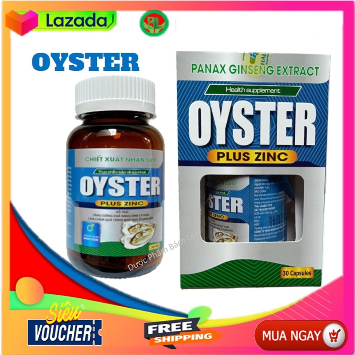 Bổ Thận OYSTER TINH CHẤT HÀU BIỂN - Bổ Thận, Tráng Dương, Tăng Cường Sinh Lý