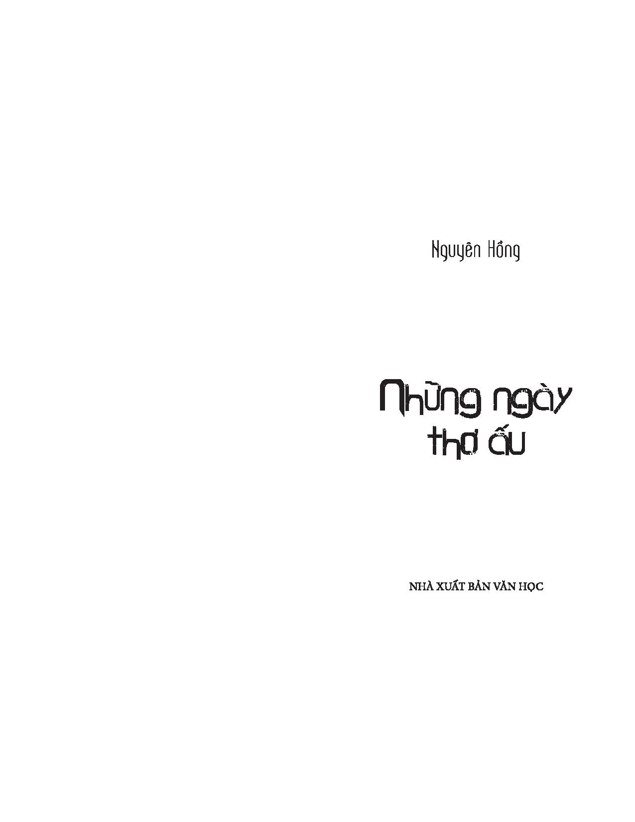 Fahasa - Những Ngày Thơ Ấu - Hồi Kí