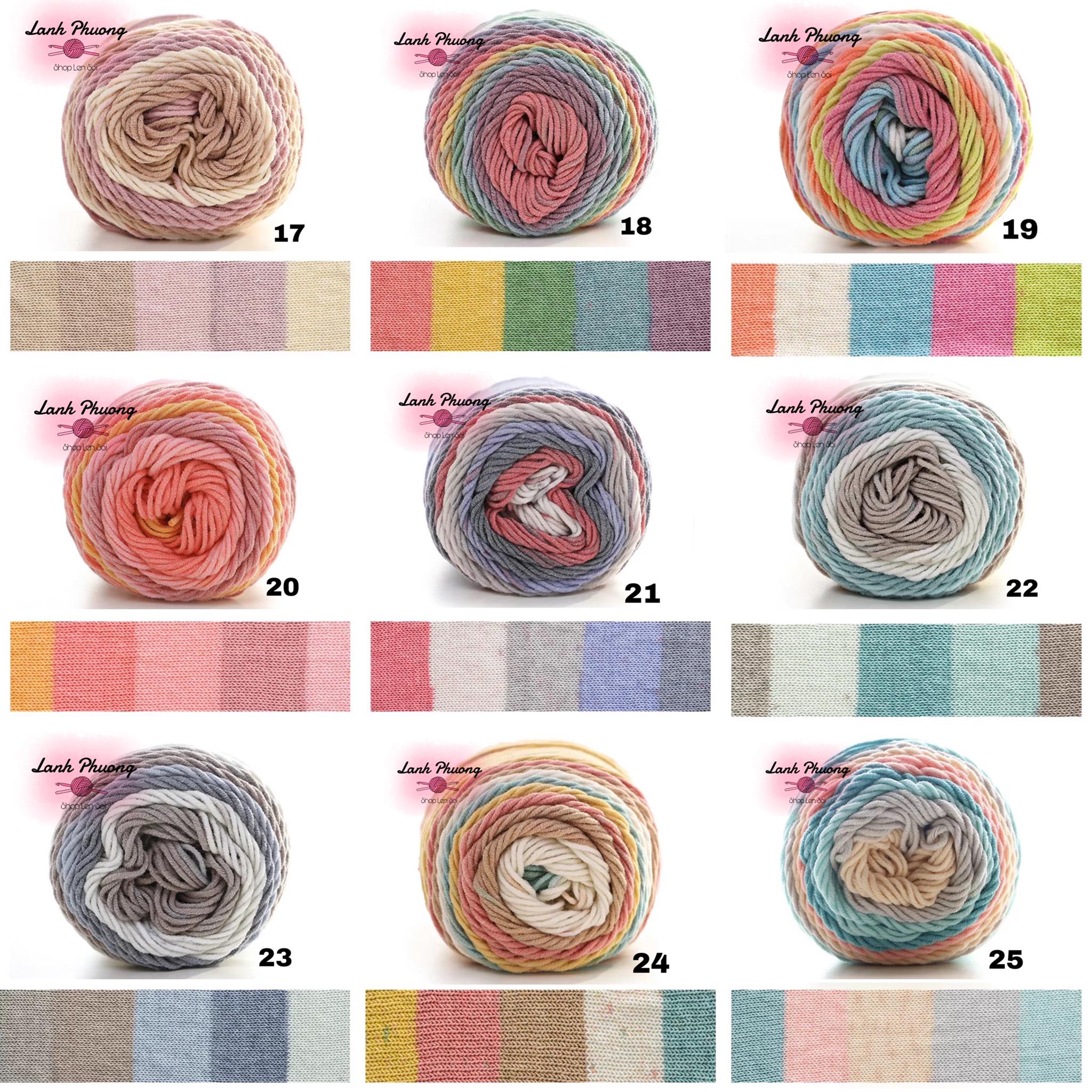 [HCM]Len Cầu Vồng Rainbow 100gr