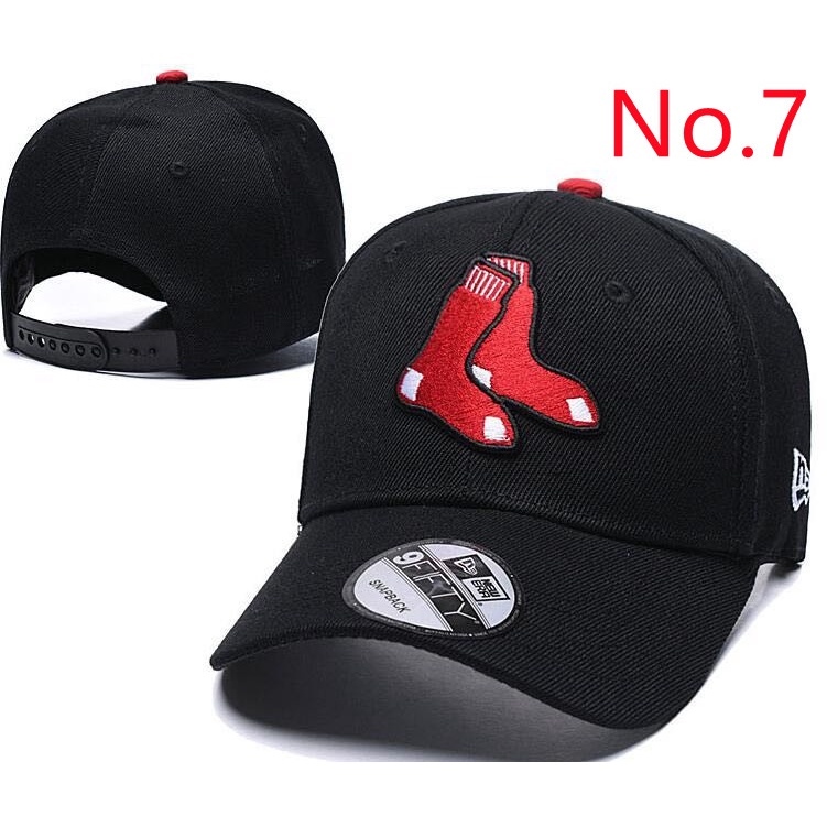 Ready Stock 20 Style MLB Boston Red Sox Adjustable Hat Baseball Cap Flat Cap Multi Color