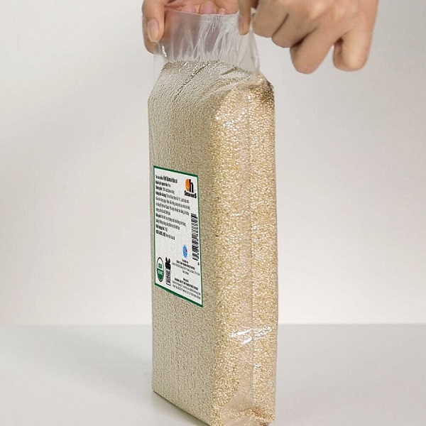 [TÚI 2KG] Hạt Quinoa (Diêm Mạch) Trắng Hữu Cơ Smile Nuts - Nhập khẩu từ Peru (Túi Quinoa 2kg tiện dụng và tiết kiệm)