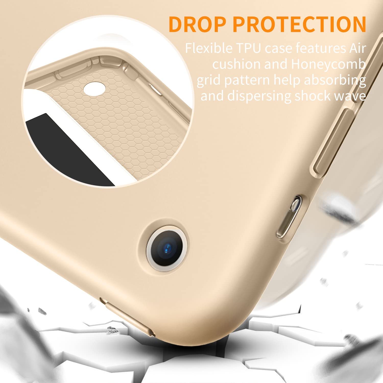 Bao da kiêm ốp lưng Silicon dẻo cho iPad Mini 4 - PKCB