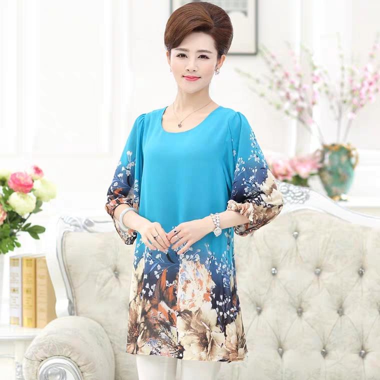 Áo voan hoa Quảng Châu big size